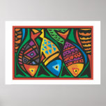 Abstrakter Fisch-Kunst-Entwurf Posterdrucke