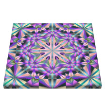 Abstrakter Kaleidoskop-Leinwand-Druck radfahrenpur Leinwand Drucke