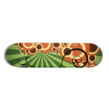 Abstrakter Skateboardentwurf Personalisierte Decks