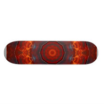 ABSTRAKTER SONNENUNTERGANG BEDRUCKTES SKATEBOARD