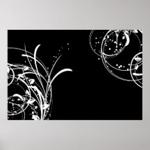 Abstraktes Blumenplakat