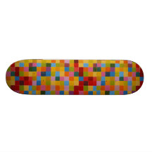 Abstraktes buntes Mosaik Personalisiertes Skateboard
