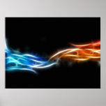 Abstraktes Fraktal-Plakat