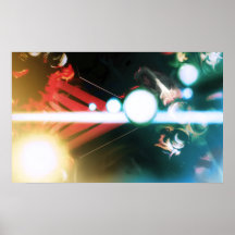 Abstraktes Raum-handgemenge Poster