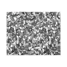 Abstraktes Schwarzweiss-Mosaik Leinwanddrucke