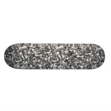 Abstraktes Schwarzweiss-Mosaik Bedrucktes Skateboard