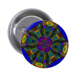 Abstraktes speisendes Raum-lila Blau Buttons