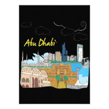 Abu Dhabi Ankündigungskarte