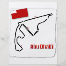 Abu Dhabi GP-Stromkreis Flyerbedruckung