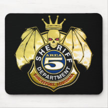 Abzeichen des Sheriff-Bereichs-5 Mauspads