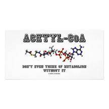 Acetyl-CoA denken nicht einmal an Metabolismus auß Photo Karten Vorlage