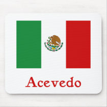 Acevedo mexikanische Flagge mousepads