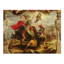 Achilleus, der Hector, 1630-32 besiegt Postkarte