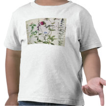 Acht Studien der wilden Blumen Hemden