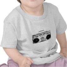 Achtzigerjahre Boombox Hemd