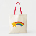 Achtzigerjahre Retro Pop-Regenbogen-Schießen-Stern