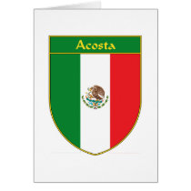 Acosta Mexiko Flaggen-Schild karten