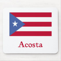 Acosta Puertorikaner-Flagge mousepads