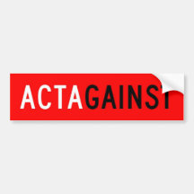 ACTAgainst Auto Aufkleber