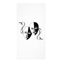 Acting Faces Photo Card Template