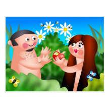 Adam und Eve Postkarten
