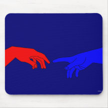 Adam und Gott Mousepad