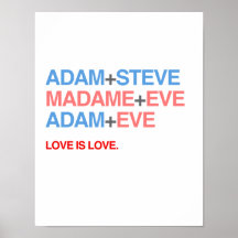 ADAM UND STEVE, MADAME UND POSTERDRUCKE