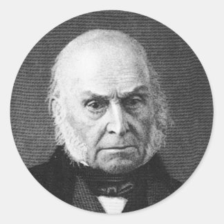 Adams ~ John Quincy Adams-Präsident Vereinigte Runde Sticker