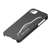 "addieren Sie Ihren Namen" 370z mit Imitat-Kohlens Schutzhülle Fürs iPhone 5