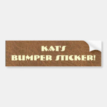 Addieren Sie Namen oder einen lustiges Sprichwort  Auto Sticker