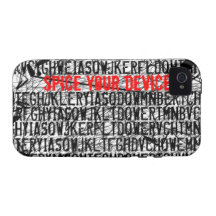 Addieren Sie Namensbuchstabe-Code roten iPhone 4 C