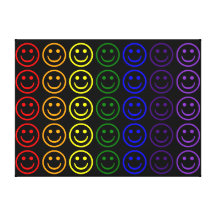 Addieren Sie Text-u. Bild-Geschenke: Regenbogen-Sm Leinwand Druck