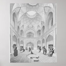 Adji Seid Hussein Basar, in Kashan, 'von der Reise Posterdrucke
