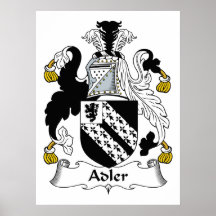 Adler Familienwappen Plakat