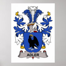 Adler Familienwappen Plakatdruck