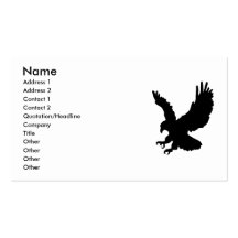 Adler-Silhouette, Geschäfts-Karte Visitenkartenvorlagen