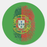 ADN Português (DNS) - Tugas Camisas e Presentes Runder Sticker