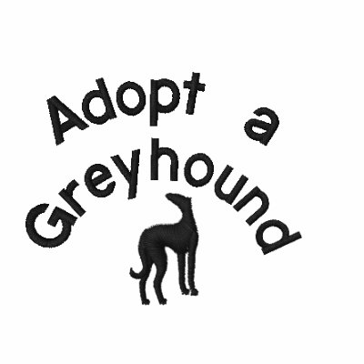 Adoptieren Sie ein Windhund gesticktes Logo Bestickte Polos