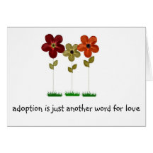 Adoption Grußkarte
