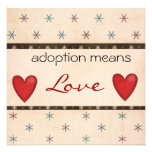 Adoptions-Dusche laden ein Personalisierte Einladungskarten