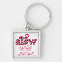 ADW kleines quadratisches keychain Schlüsselbänder