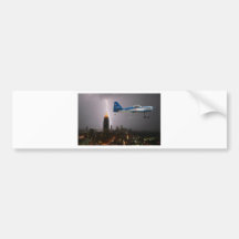 Aerobatic Flugzeug im Blitz Auto Sticker