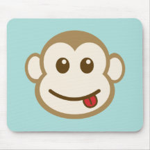 Affe-Gesichts-vektorkunst Mousepads