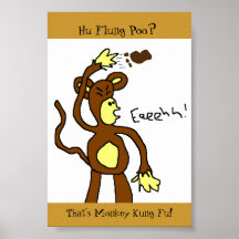 Affe Kung Fu Plakatdrucke