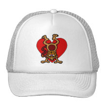 Affe-Liebe Baseball Mützen