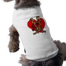 Affe-Liebe Hundetshirt