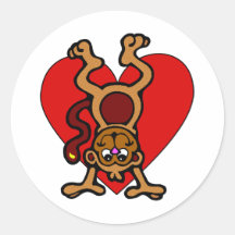 Affe-Liebe Sticker