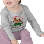 Affe-Mädchen-1. Weihnachten Shirt