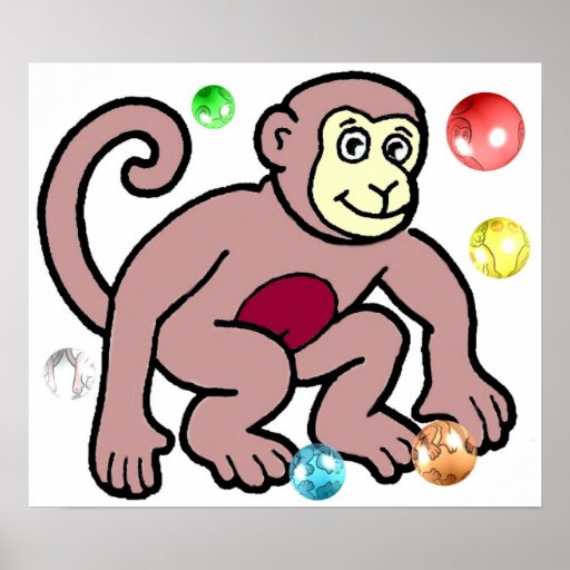 Affe-Plakat