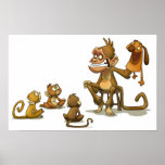 Affe-Puppenspiel Poster